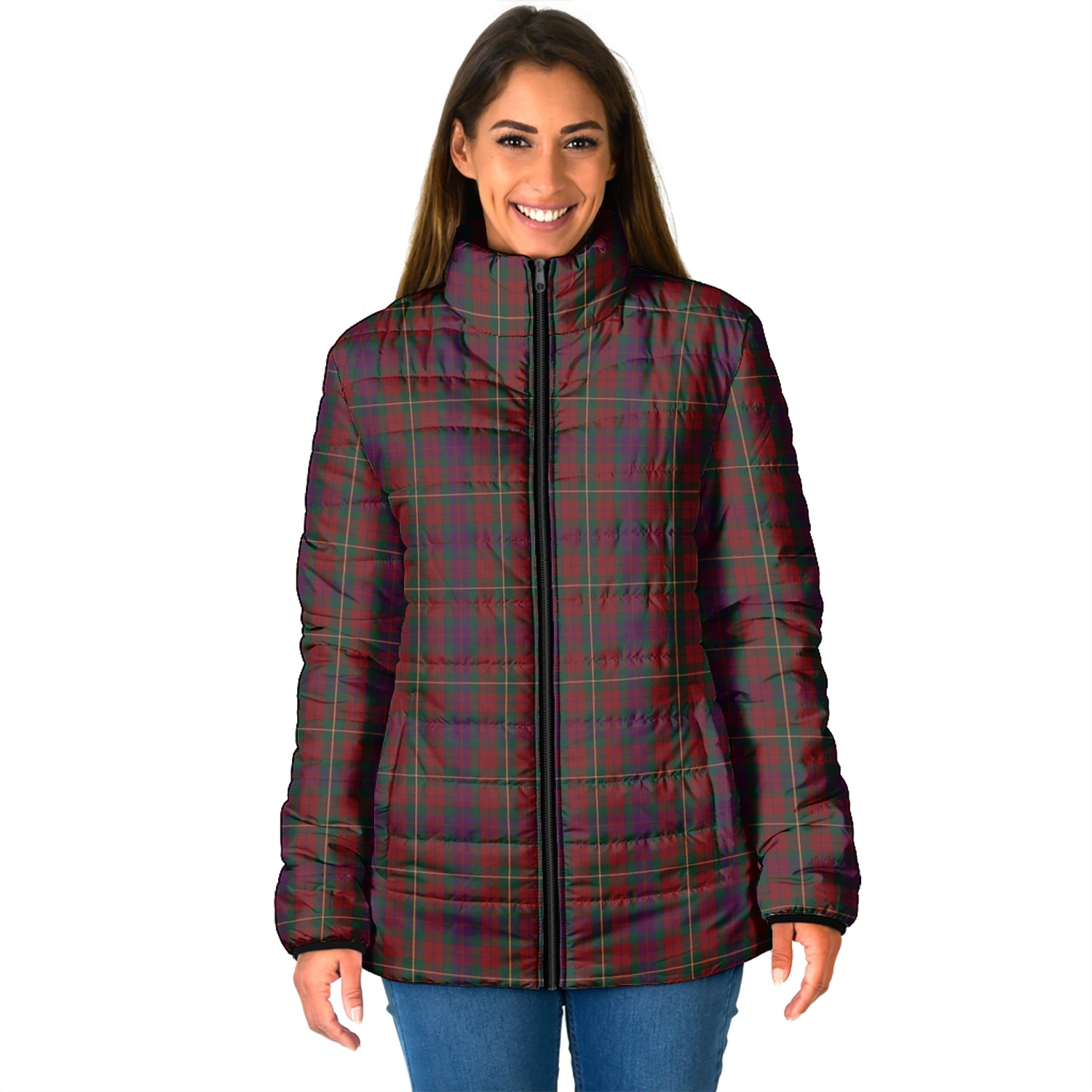 Clare County Ireland Tartan Padded Jacket - Tartan Vibes Clothing
