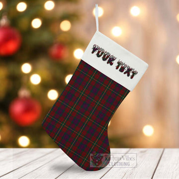 Clare County Ireland Tartan Christmas Stocking with Personalized Text