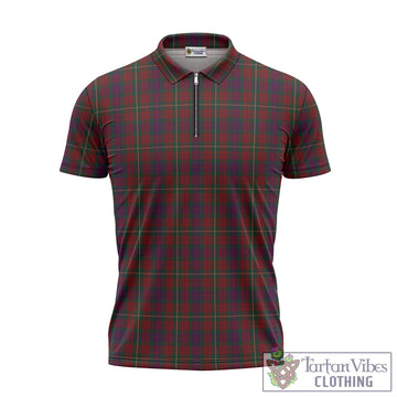 Tartan Vibes Clothing Clare County Ireland Tartan Zipper Polo Shirt