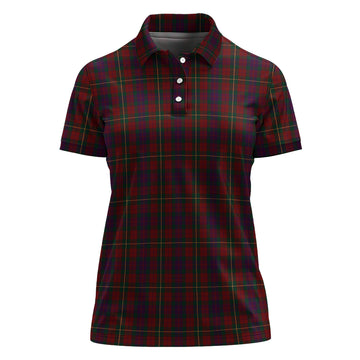 Clare County Ireland Tartan Polo Shirt For Women - Tartan Vibes Clothing