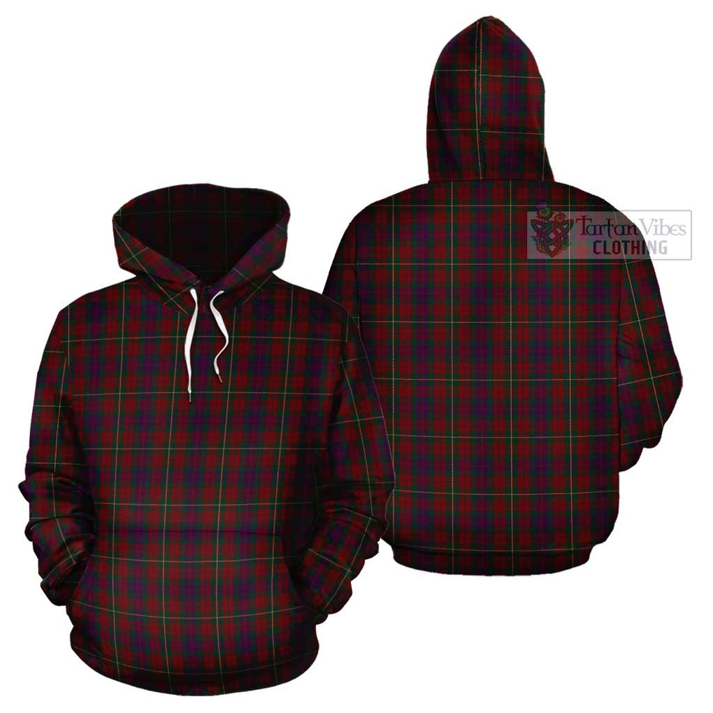 Clare County Ireland Tartan Cotton Hoodie Pullover Hoodie - Tartan Vibes Clothing