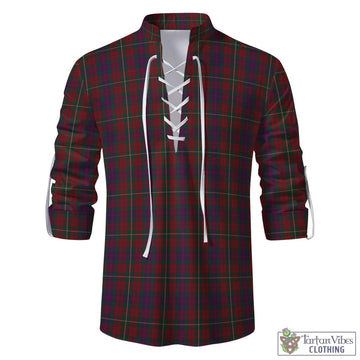 Clare County Ireland Tartan Men's Scottish Traditional Jacobite Ghillie Kilt Shirt