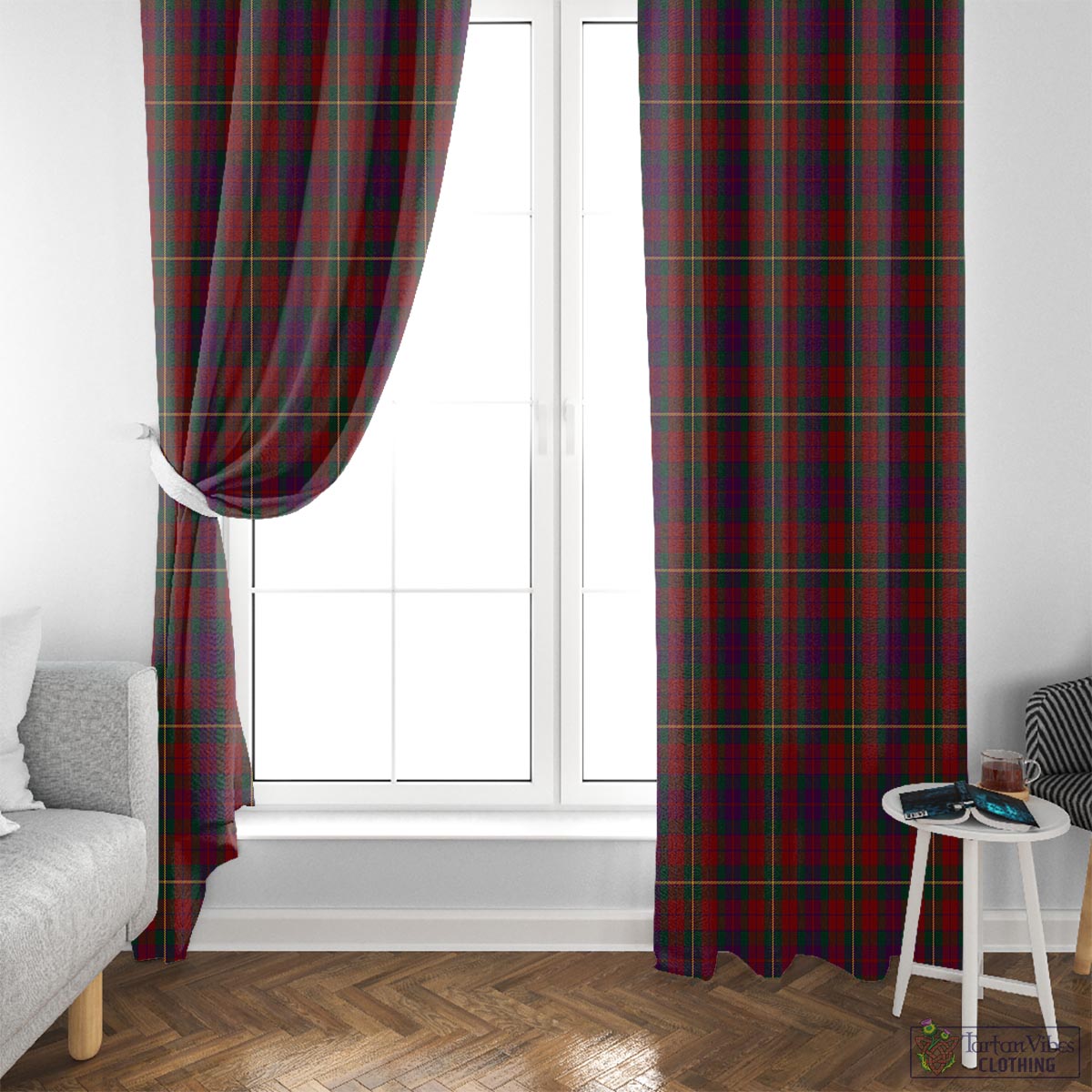 Clare County Ireland Tartan Window Curtain