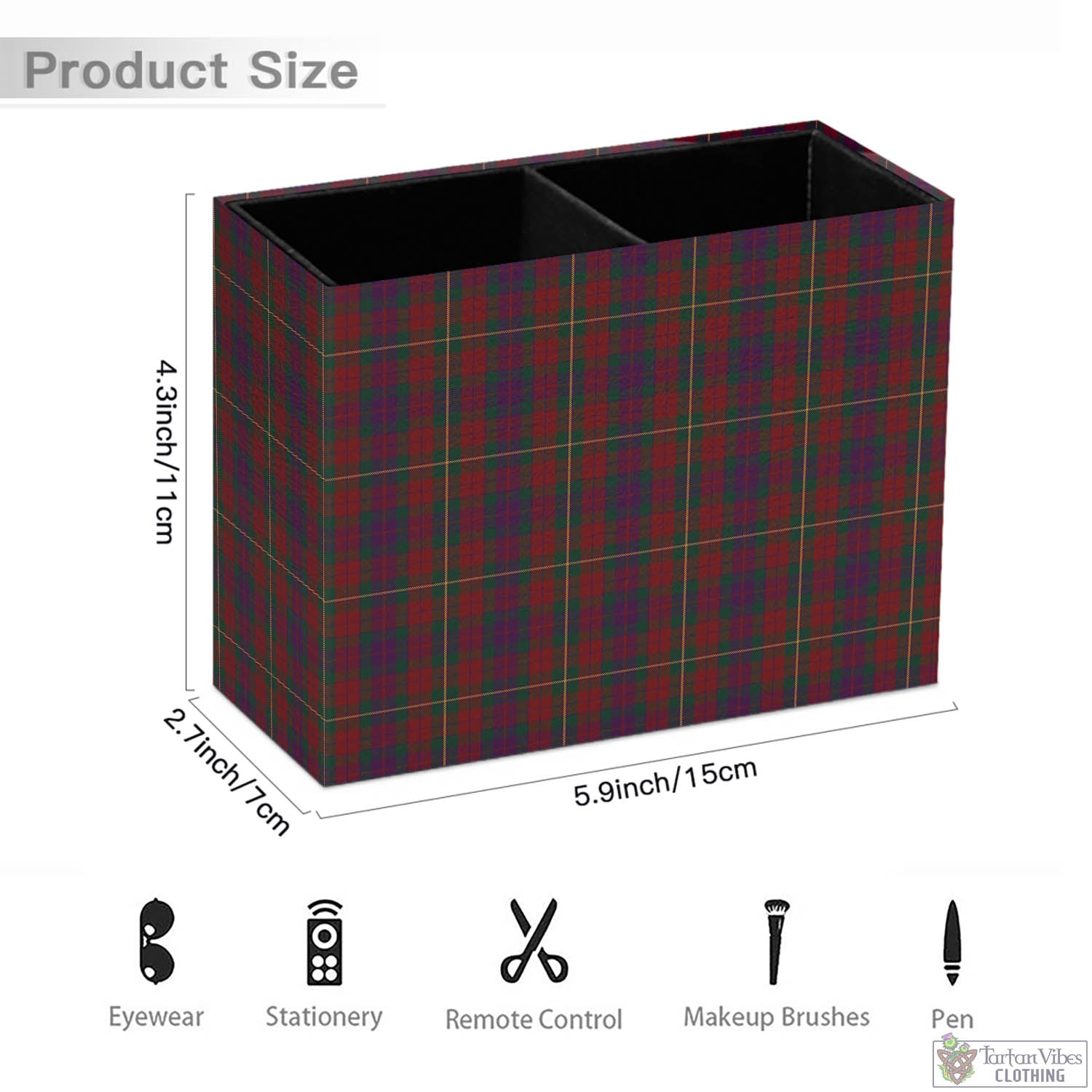 Tartan Vibes Clothing Clare County Ireland Tartan Pen Holder