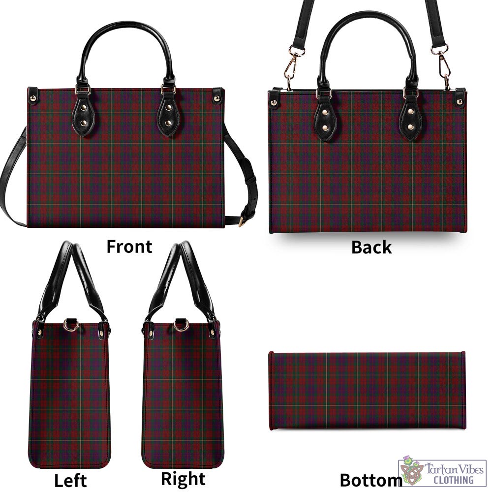 Clare County Ireland Tartan Luxury Leather Handbags - Tartan Vibes Clothing