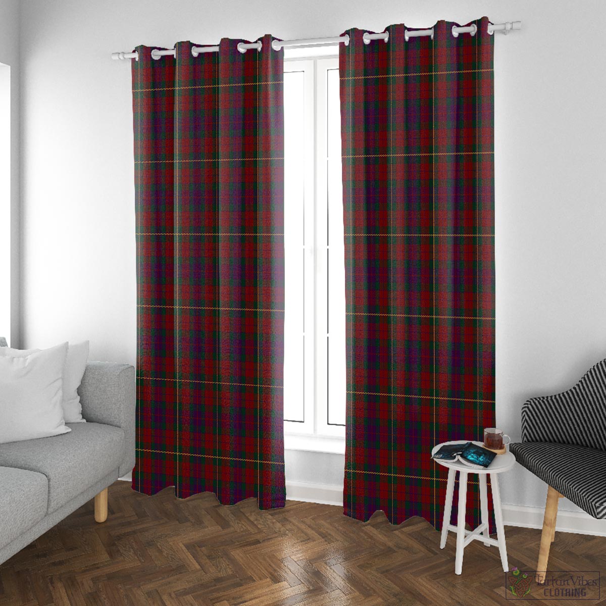 Clare County Ireland Tartan Window Curtain