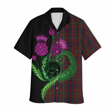 Clare County Ireland Tartan Hawaiian Shirt Traditional Scottish Thistle