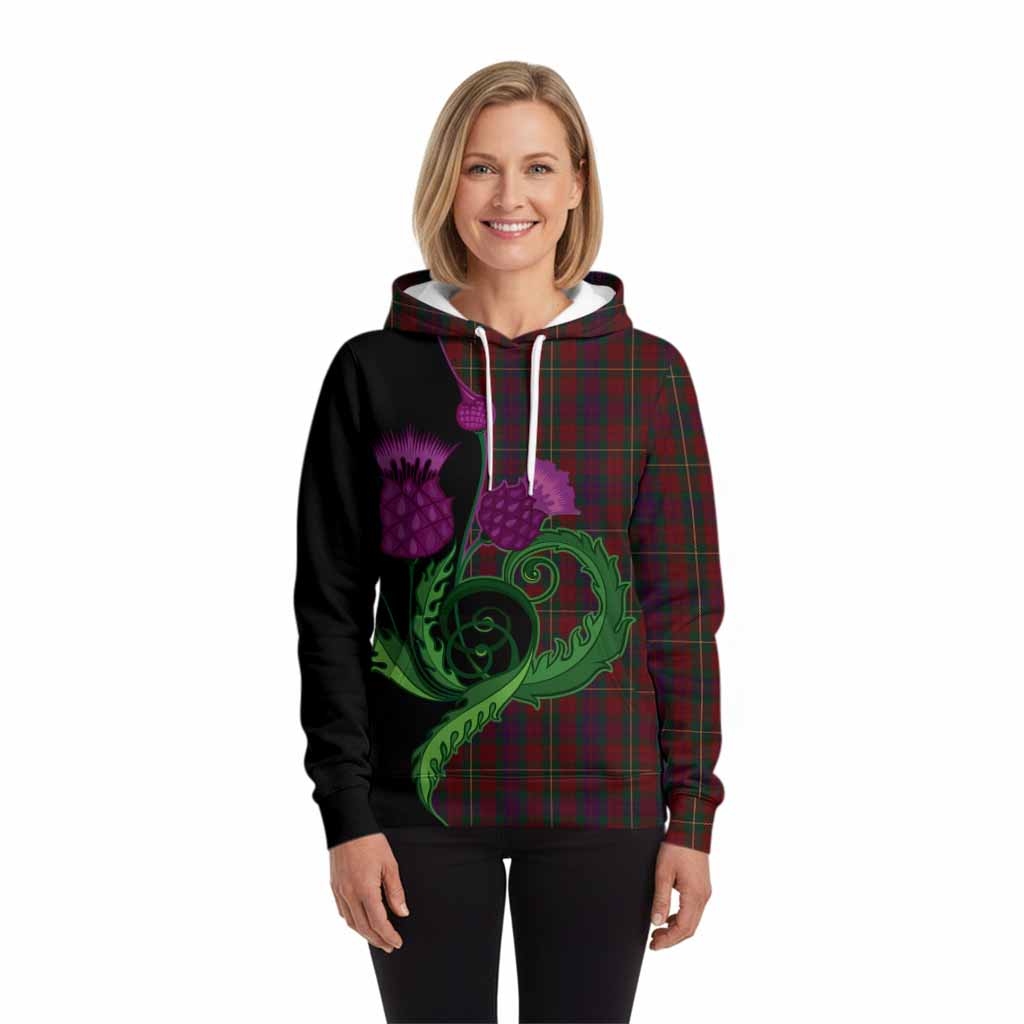 Clare County Ireland Tartan Hoodie Traditional Scottish Thistle