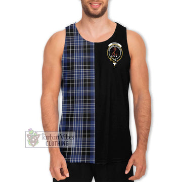 Clark (Clarke) Tartan Men's Tank Top with Family Crest and Half Of Me Style Men - Tartanvibesclothing Shop