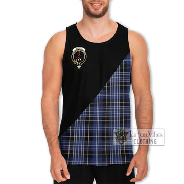 Clark (Clarke) Tartan Men's Tank Top with Family Crest and Military Logo Style Men - Tartanvibesclothing Shop