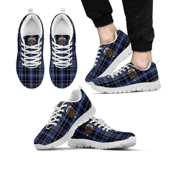 Clark Tartan Sneakers with Family Crest