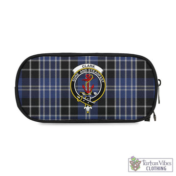 Clark (Clarke) Tartan Pen and Pencil Case with Family Crest