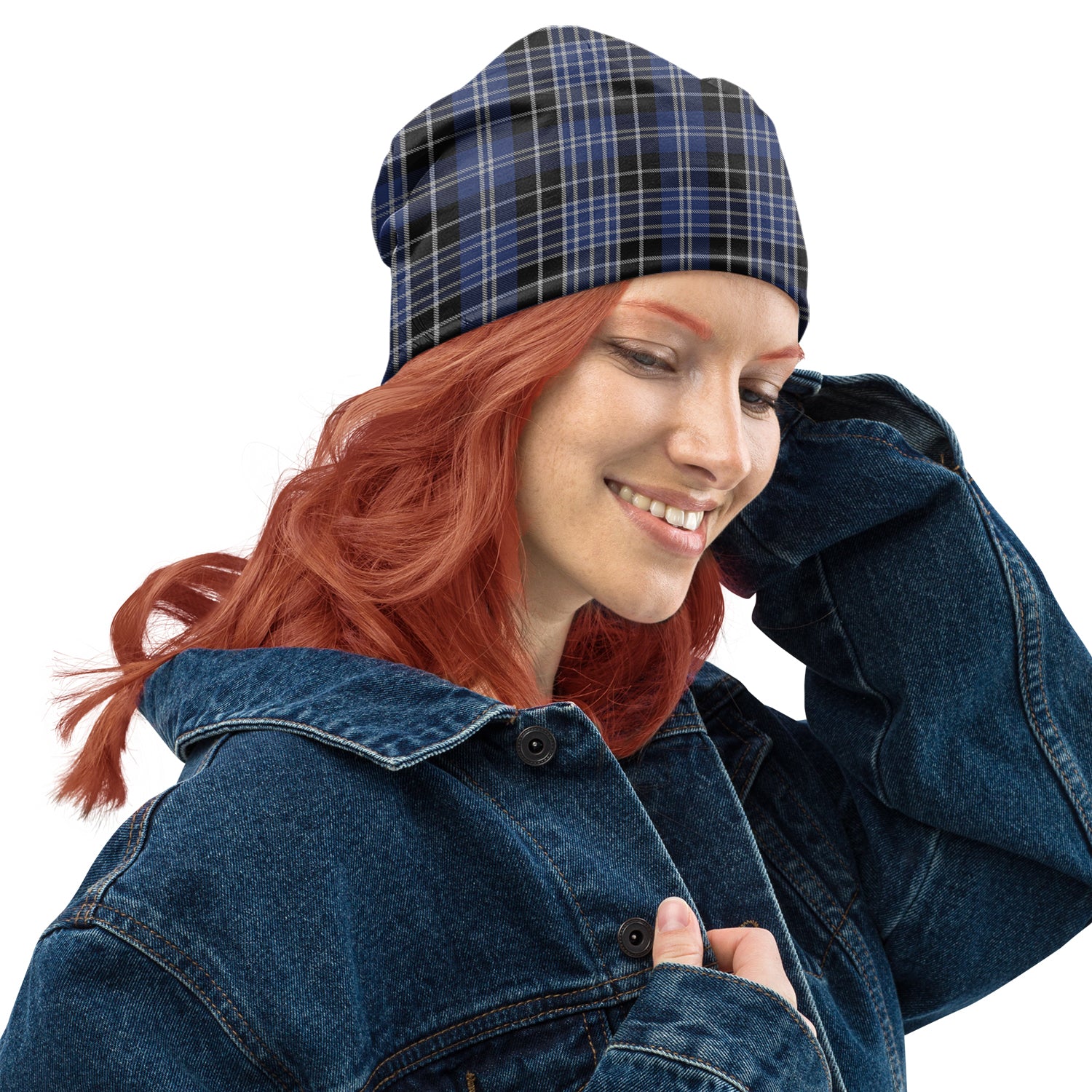 Clark (Clarke) Tartan Beanies Hat Adult 10.8 × 11 inches - Tartan Vibes Clothing