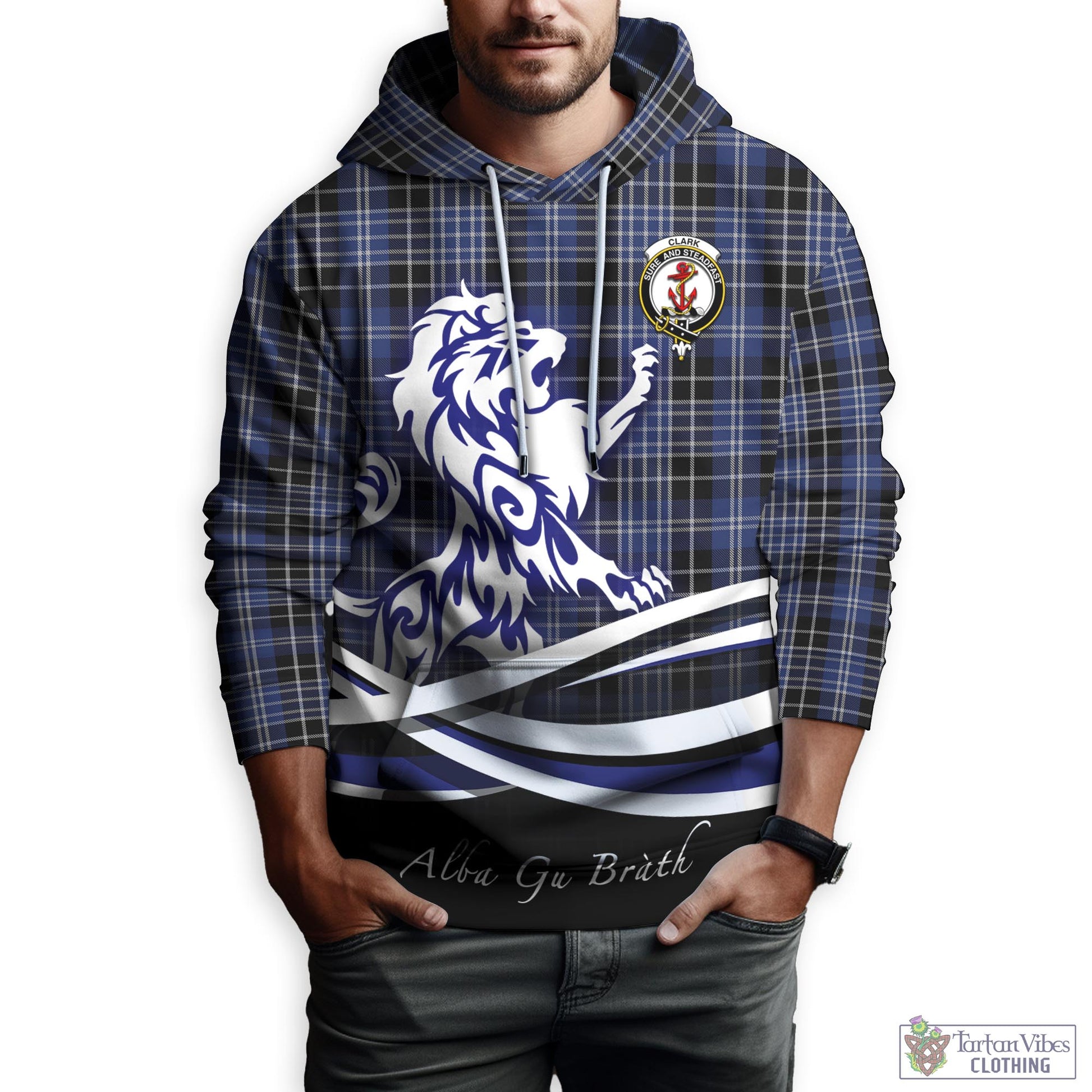 clark-tartan-hoodie-with-alba-gu-brath-regal-lion-emblem