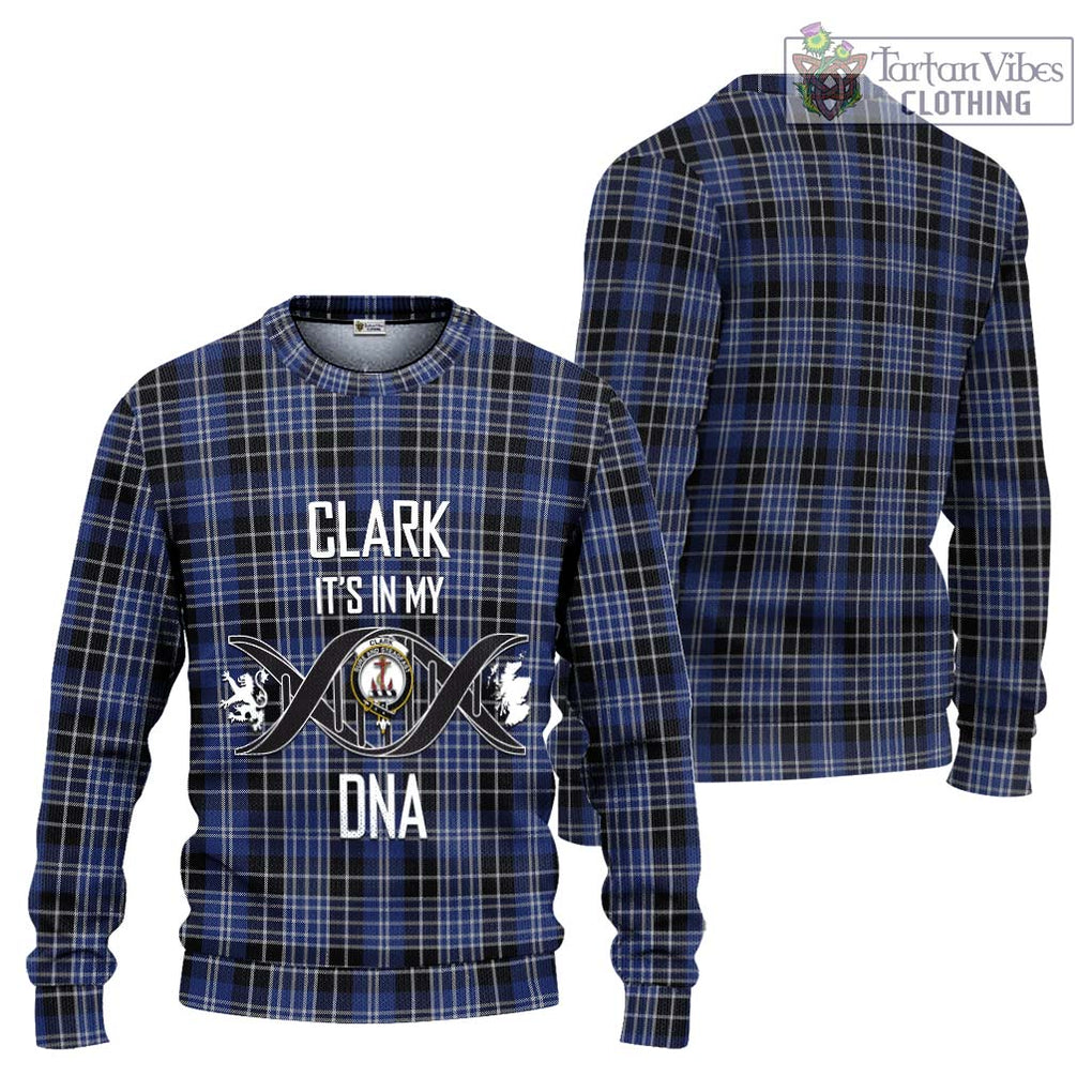 Clark (Clarke) Tartan Knitted Sweater with Family Crest DNA In Me Style Unisex - Tartanvibesclothing Shop