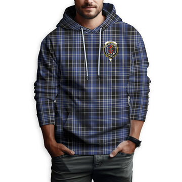 Clark (Clarke) Tartan Hoodie with Family Crest
