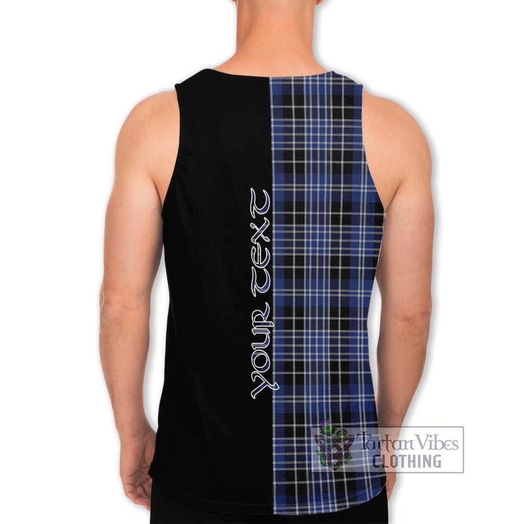 Clark (Clarke) Tartan Men's Tank Top with Family Crest and Half Of Me Style - Tartanvibesclothing Shop