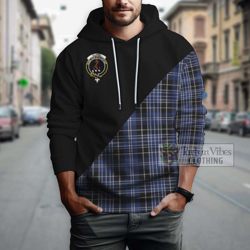 Clark (Clarke) Tartan Hoodie with Family Crest and Military Logo Style - Tartanvibesclothing Shop