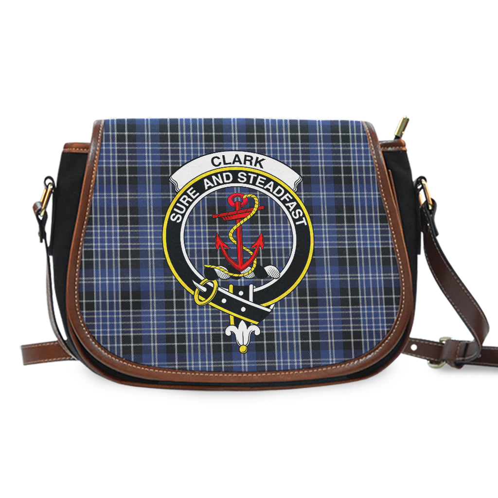 Clark (Clarke) Tartan Saddle Bag with Family Crest - Tartan Vibes Clothing