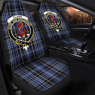 Clark Tartan Car Seat Cover with Family Crest - Tartanvibesclothing