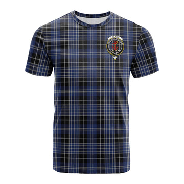 Clark (Clarke) Tartan T-Shirt with Family Crest