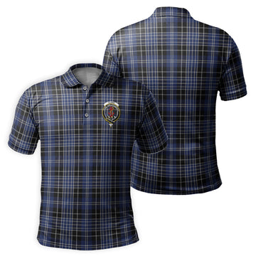Clark (Clarke) Tartan Men's Polo Shirt with Family Crest