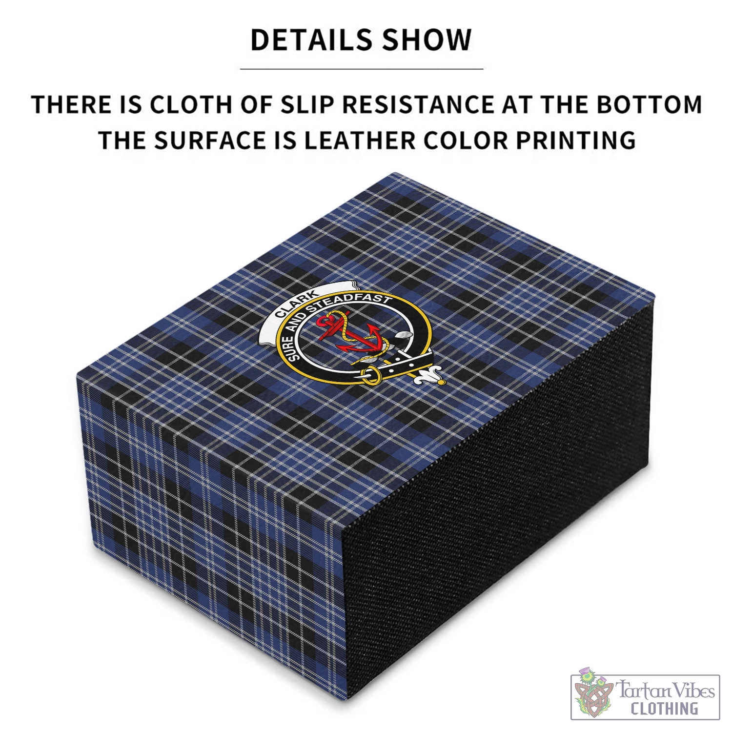 Tartan Vibes Clothing Clark Tartan Pen Holder with Family Crest