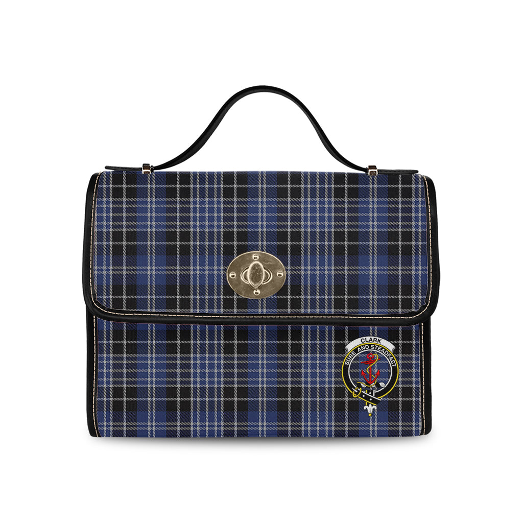 clark-tartan-leather-strap-waterproof-canvas-bag-with-family-crest