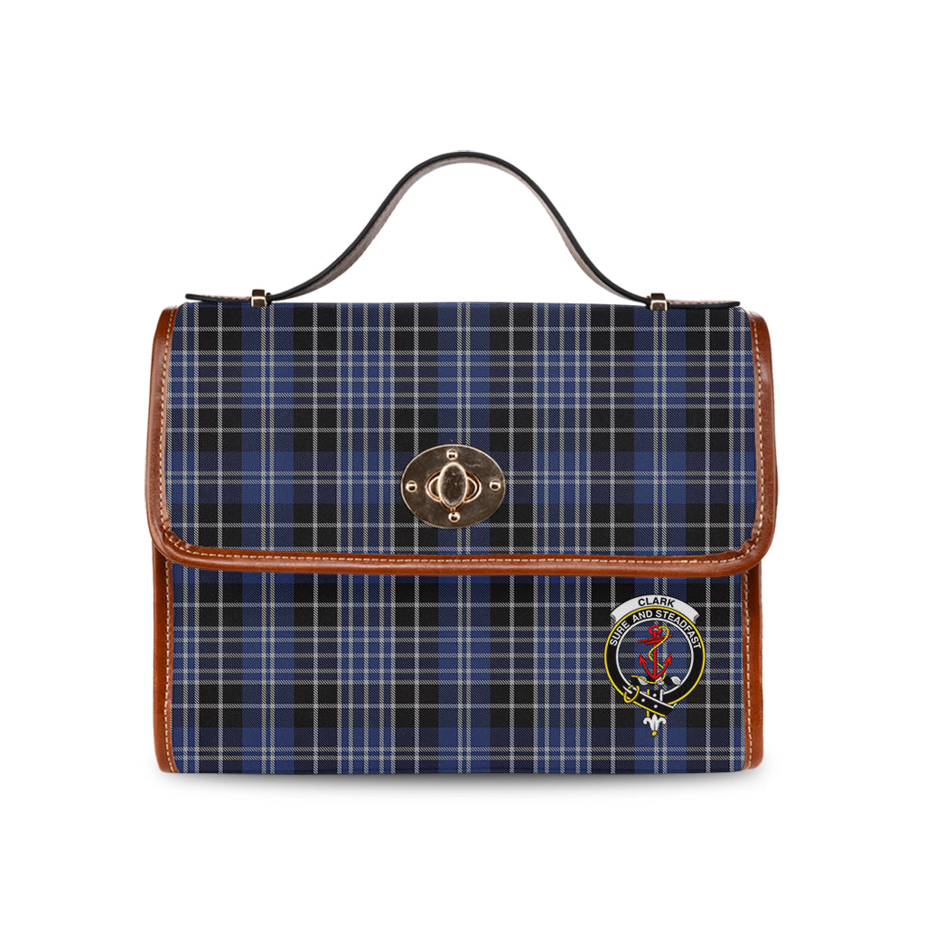 clark-tartan-leather-strap-waterproof-canvas-bag-with-family-crest