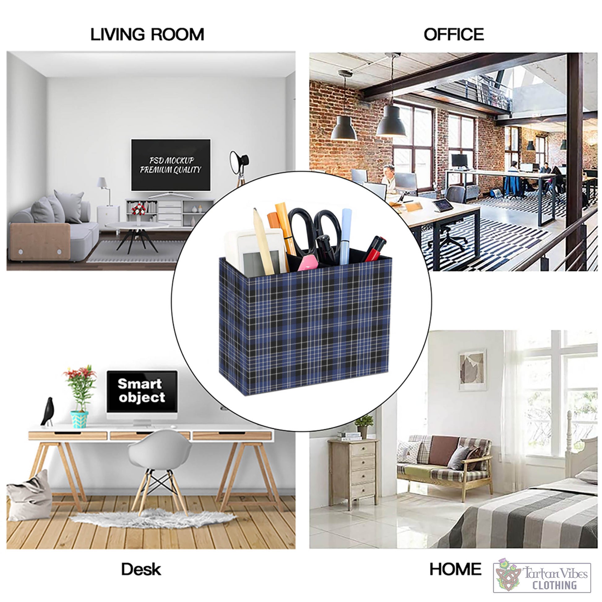 Tartan Vibes Clothing Clark Tartan Pen Holder