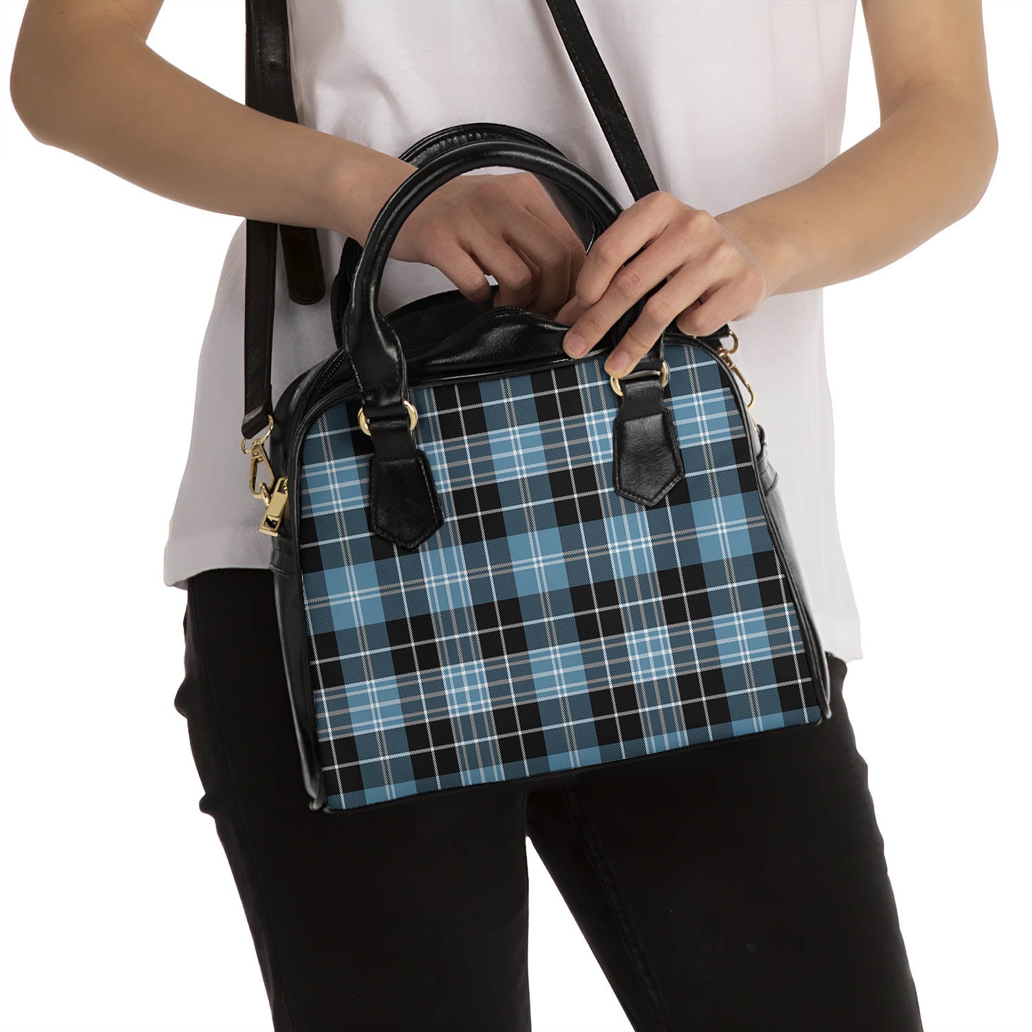 Clark Ancient Tartan Shoulder Handbags - Tartanvibesclothing