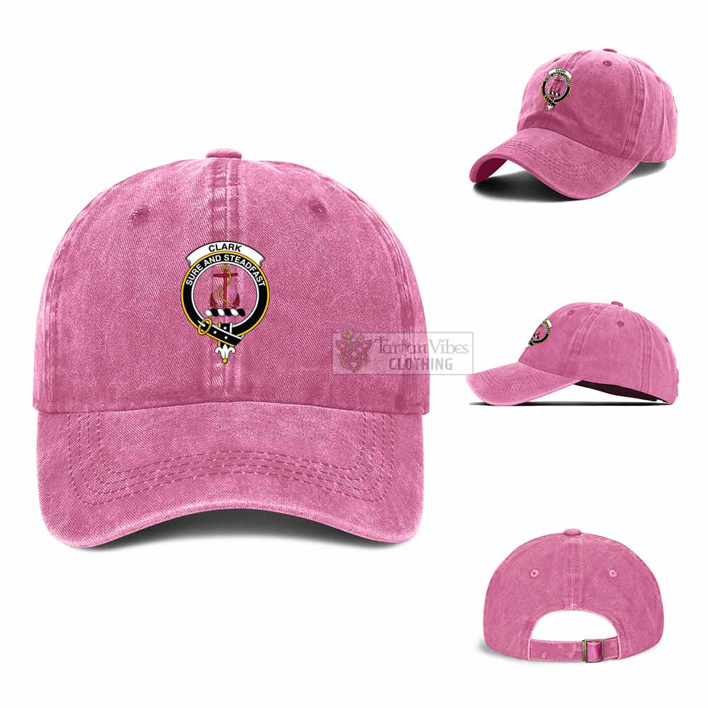 Tartan Vibes Clothing Clark (Clarke) Clan Crest Denim Classic Cap