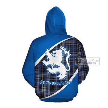 Tartan Vibes Clothing Clark (Clarke) Family Crest Tartan Cotton Hoodie Celebrate Saint Andrew's Day in Style