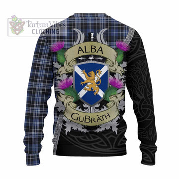 Tartan Vibes Clothing Clark (Clarke) Tartan Family Crest Knitted Sweater Lion Rampant Royal Thistle Shield Celtic Inspired