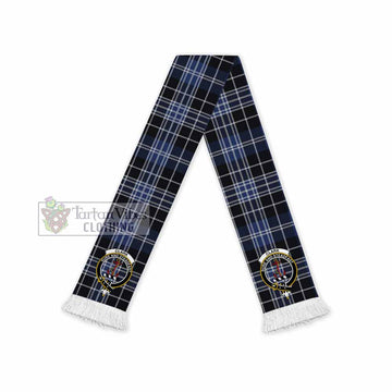 Clark (Clarke) Tartan Ruffneck Scarf with Family Crest