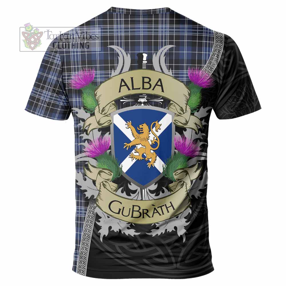 Tartan Vibes Clothing Clark (Clarke) Tartan Family Crest T-Shirt Lion Rampant Royal Thistle Shield Celtic Inspired