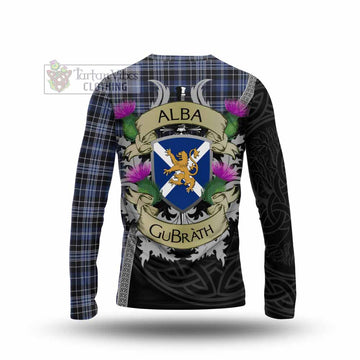 Tartan Vibes Clothing Clark (Clarke) Tartan Family Crest Long Sleeve T-Shirt Lion Rampant Royal Thistle Shield Celtic Inspired