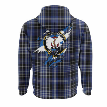 Clark (Clarke) Clan Crest In Me Tartan Hoodie Scotland Flag Style