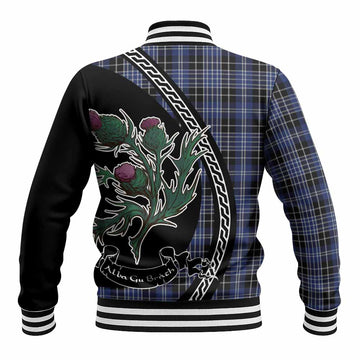 Clark (Clarke) Family Crest Tartan Baseball Jacket Alba Thistle Inspired