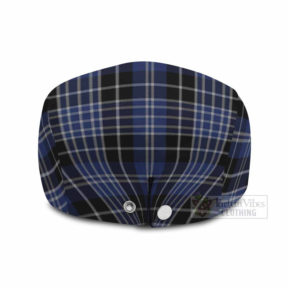 Clark (Clarke) Family Crest Tartan Jeff Cap, Tartan Flat Cap