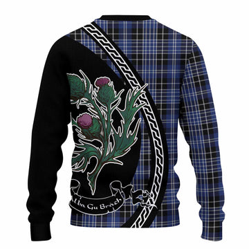 Clark (Clarke) Family Crest Tartan Knitted Sweater Alba Thistle Inspired - Tartan Vibes Clothing