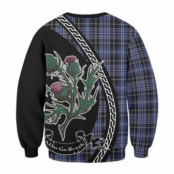 Clark (Clarke) Family Crest Tartan Sweatshirt Alba Thistle Inspired