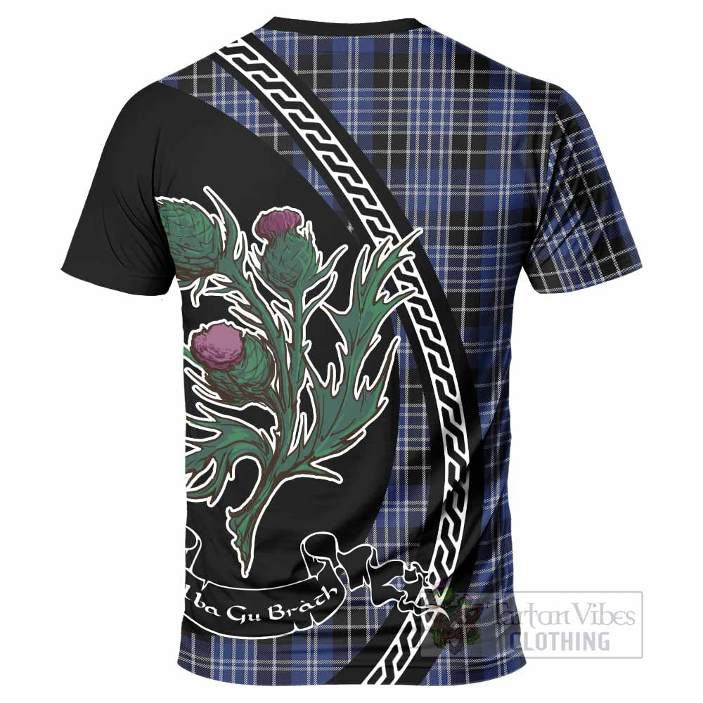 Clark (Clarke) Family Crest Tartan T-Shirt Alba Thistle Inspired - Tartan Vibes Clothing
