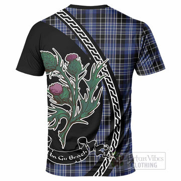 Clark (Clarke) Family Crest Tartan T-Shirt Alba Thistle Inspired - Tartan Vibes Clothing