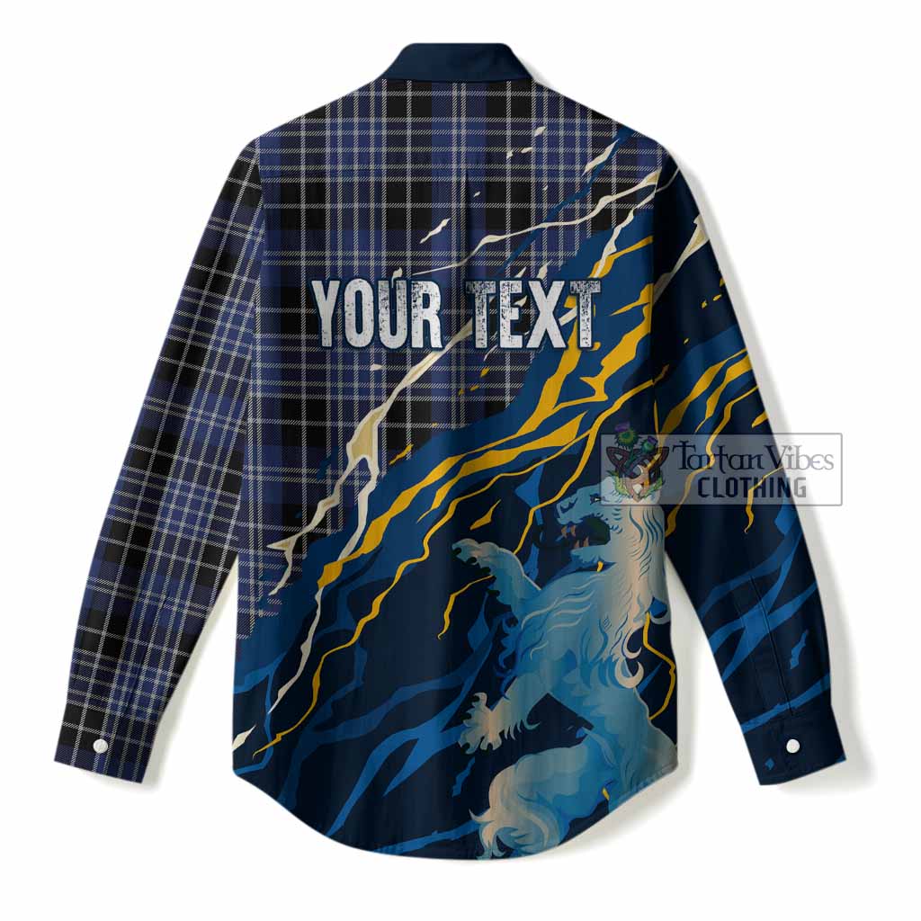 Clark (Clarke) Scotland Tartan Women Casual Shirt WC2026 Football - We'll Be Coming