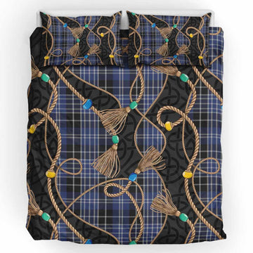 Clark (Clarke) Scottish Tartan Twisted Ropes Stylized Bedding Set UK Bedding Set UK King 91*87 inch - Tartan Vibes Clothing