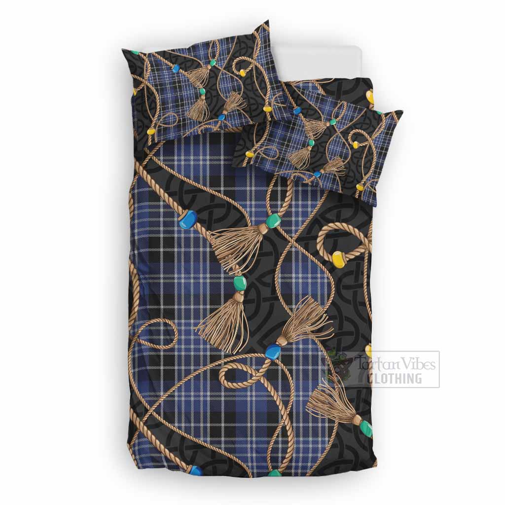 Clark (Clarke) Scottish Tartan Twisted Ropes Stylized Bedding Set UK Bedding Set UK Double 79*79 inch - Tartan Vibes Clothing