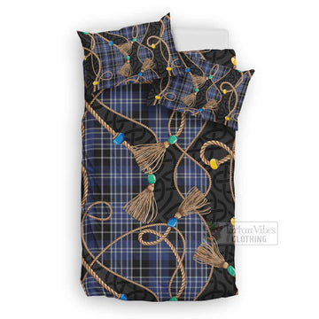 Clark (Clarke) Scottish Tartan Twisted Ropes Stylized Bedding Set UK Bedding Set UK Double 79*79 inch - Tartan Vibes Clothing