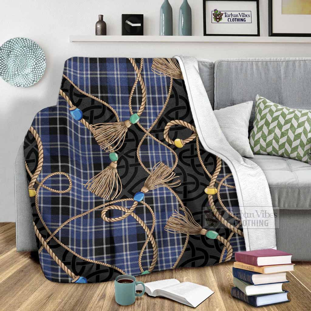Clark (Clarke) Scottish Tartan Twisted Ropes Stylized Blanket - Tartan Vibes Clothing