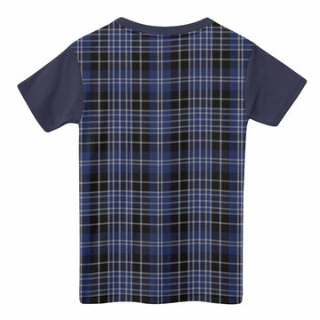 Clark (Clarke) Tartan Accent Kid T-shirt with Family Crest